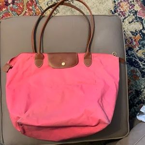 Longchamp got pink beach bag tote